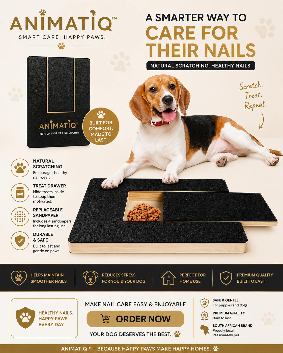 ANIMATIQ™ ScratchEase™ — A Smarter Way to Care for Their Nails.