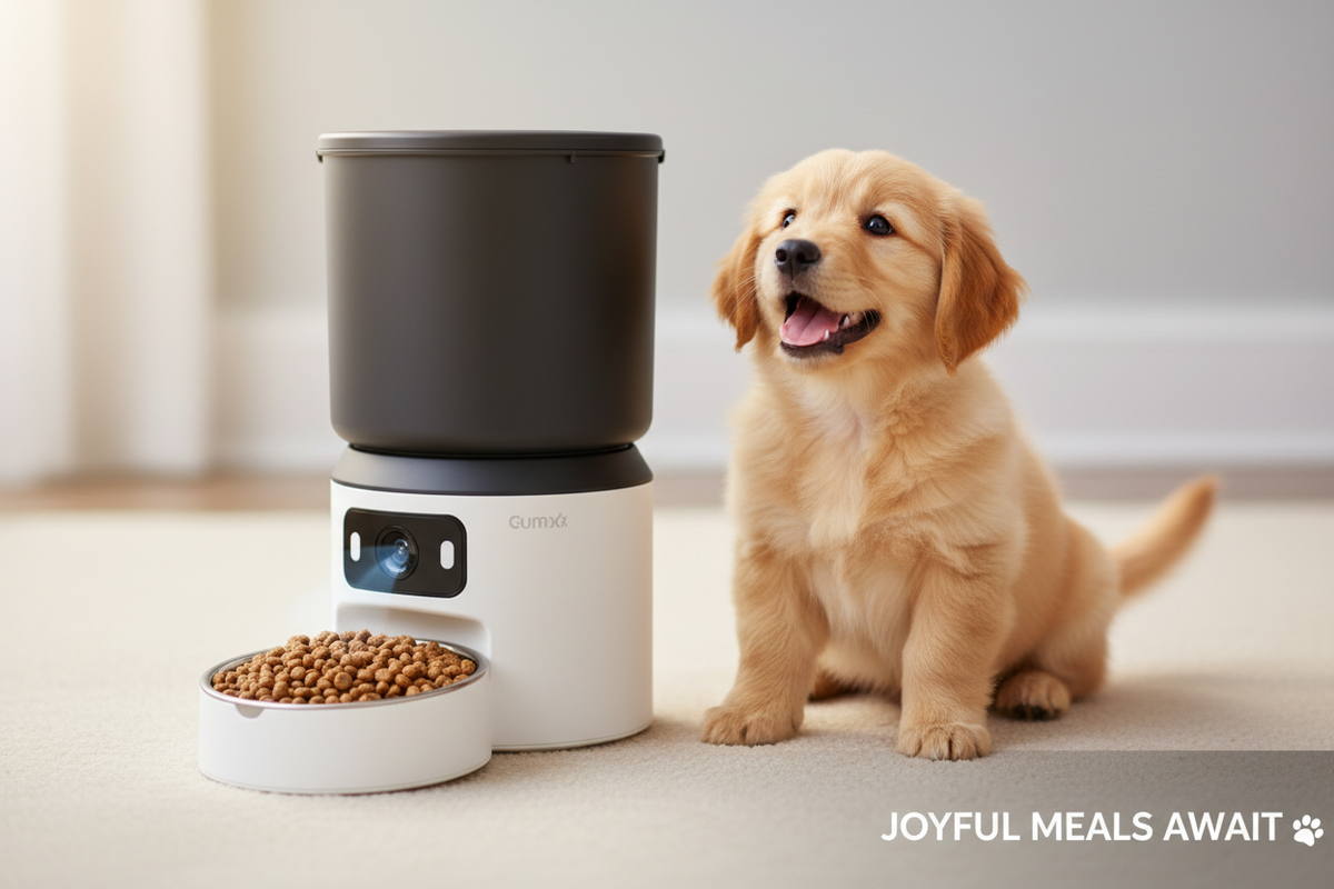After - Happy Puppy with Animatiq™ Feeder
